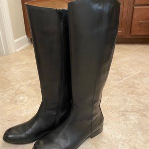 Corso Como tall black riding boots